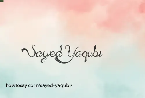 Sayed Yaqubi