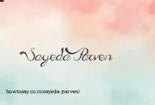Sayeda Parven