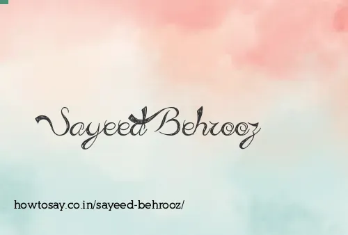 Sayeed Behrooz