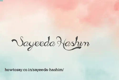 Sayeeda Hashim