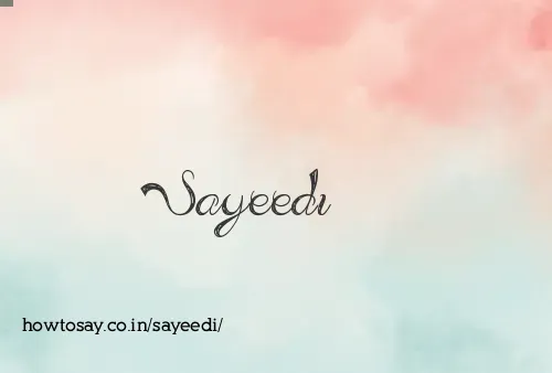 Sayeedi