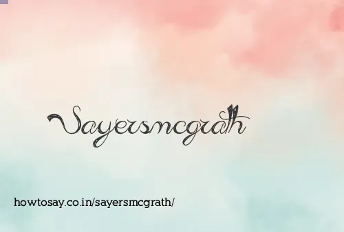 Sayersmcgrath