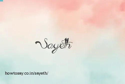 Sayeth