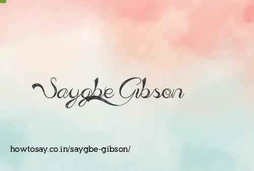 Saygbe Gibson