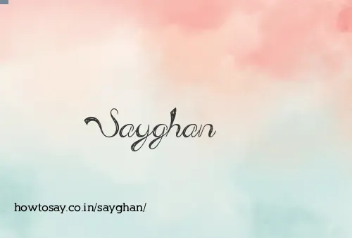 Sayghan