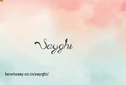 Sayghi