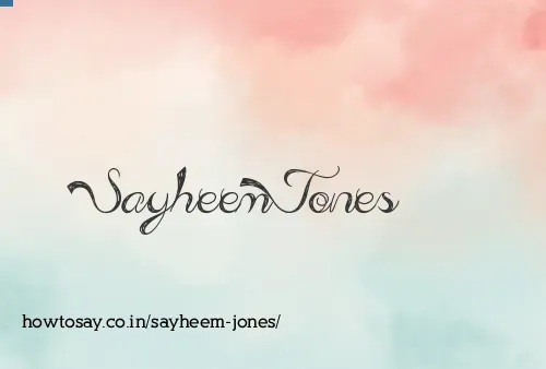 Sayheem Jones