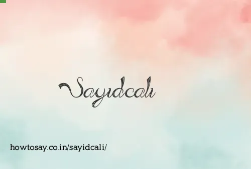 Sayidcali