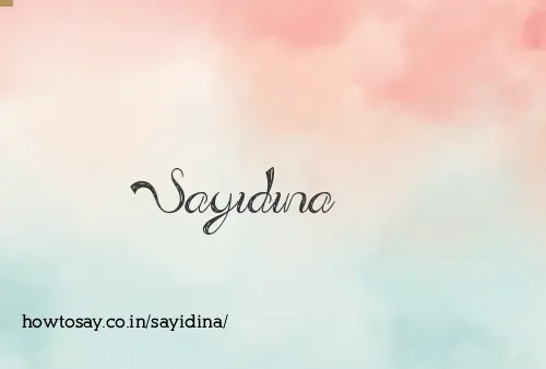 Sayidina