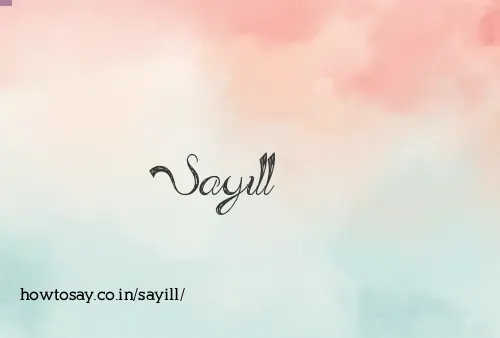 Sayill