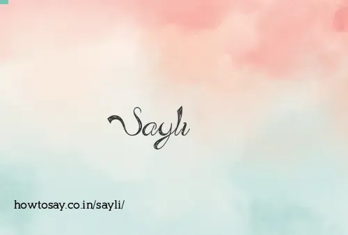 Sayli