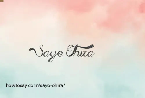 Sayo Ohira