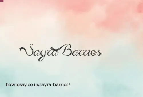 Sayra Barrios