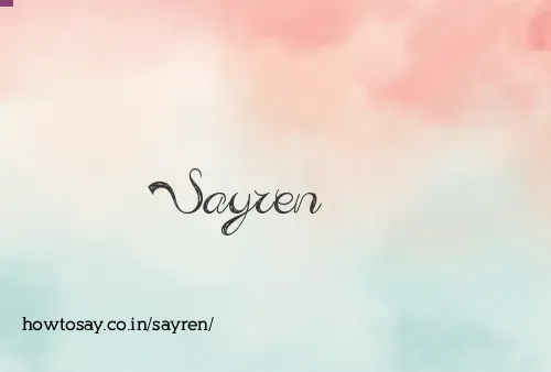 Sayren