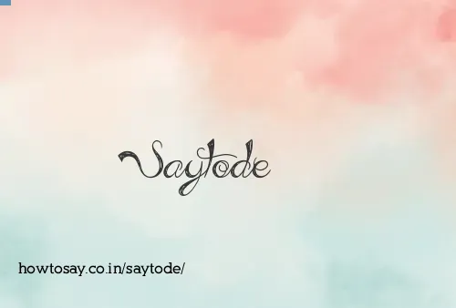 Saytode