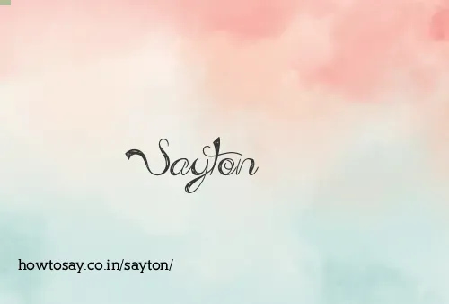 Sayton