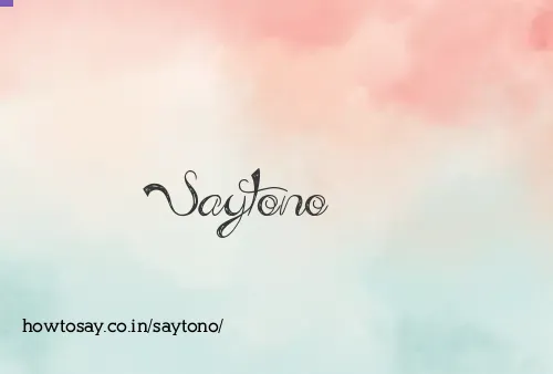 Saytono