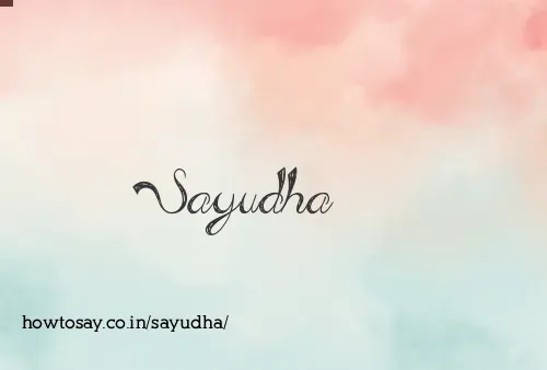 Sayudha