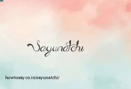 Sayunatchi