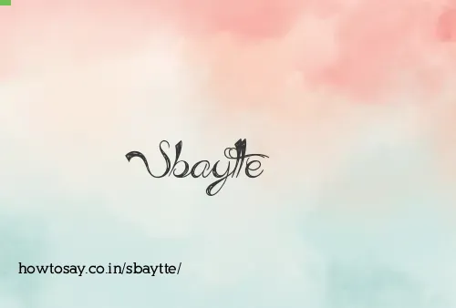 Sbaytte