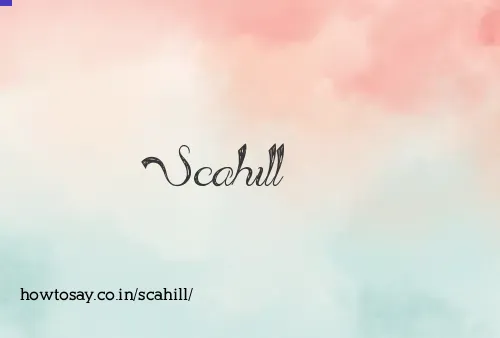 Scahill