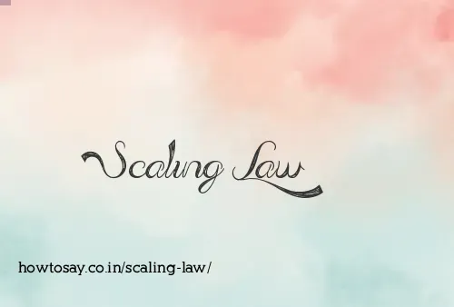 Scaling Law