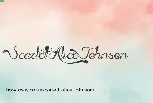 Scarlett Alice Johnson