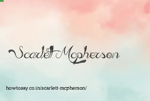 Scarlett Mcpherson