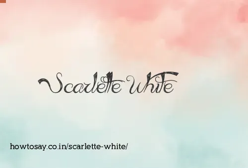 Scarlette White
