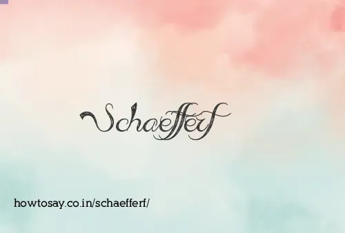 Schaefferf