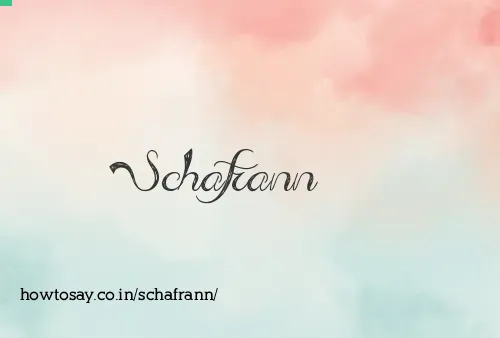 Schafrann