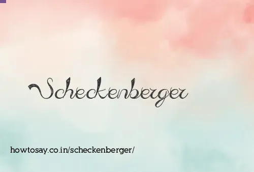 Scheckenberger