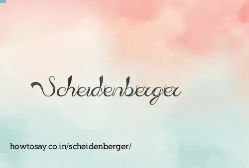 Scheidenberger