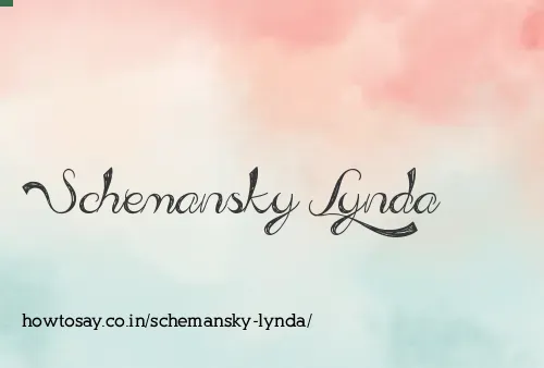 Schemansky Lynda