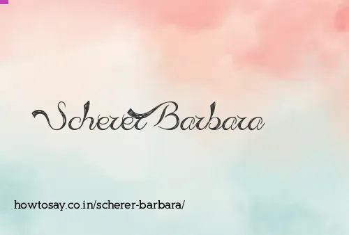 Scherer Barbara