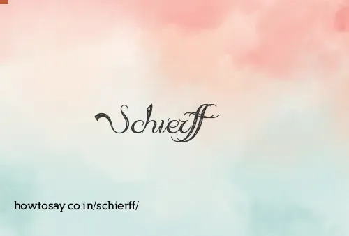 Schierff