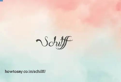 Schilff
