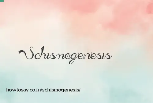 Schismogenesis