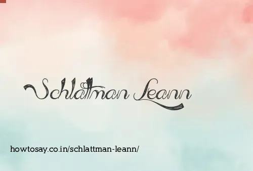 Schlattman Leann