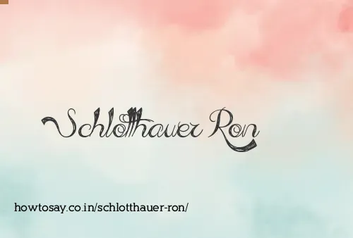 Schlotthauer Ron