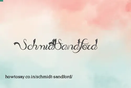 Schmidt Sandford