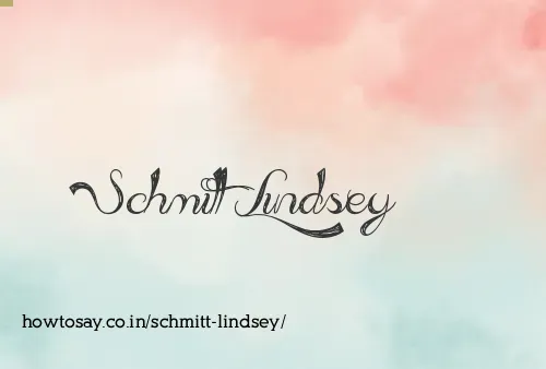 Schmitt Lindsey