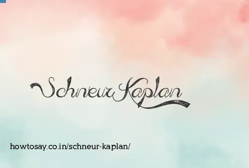Schneur Kaplan