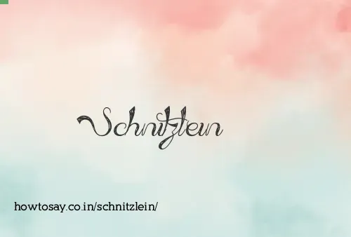 Schnitzlein