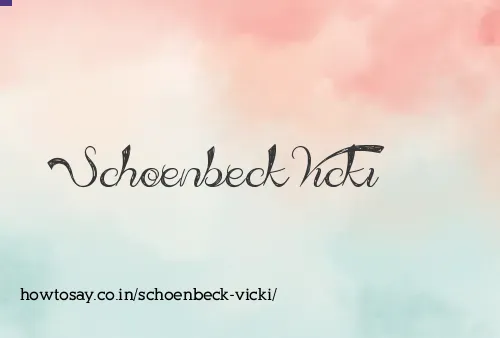 Schoenbeck Vicki