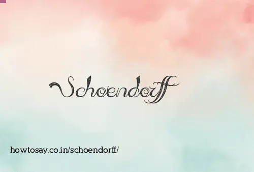 Schoendorff