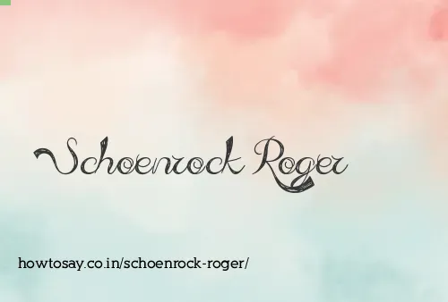 Schoenrock Roger