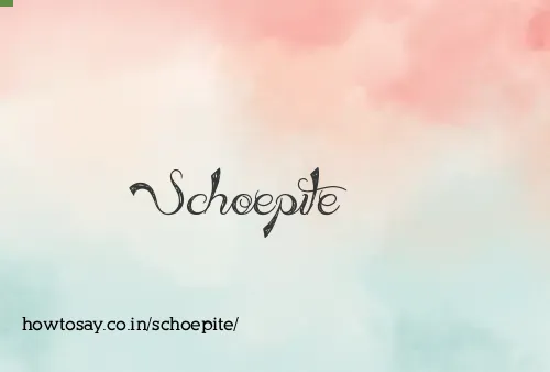 Schoepite