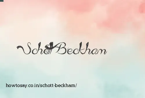 Schott Beckham