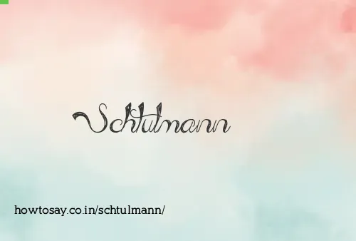 Schtulmann